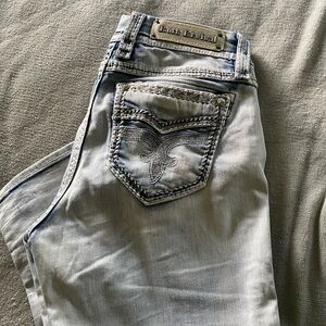 Rock Revival Blue Easy Crop Jeans